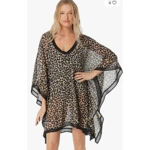 Michael Kors Swim Coverup One Size Animal Print Women's XS/S